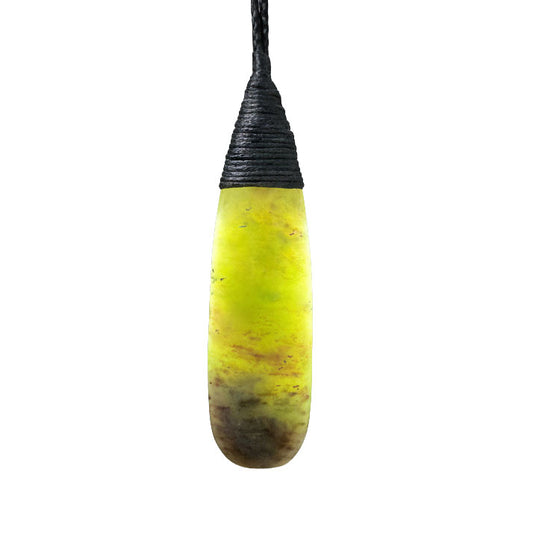 Roimata / Teardrop Pounamu Pendant - NZ Greenstone | Hapopo Totoweka