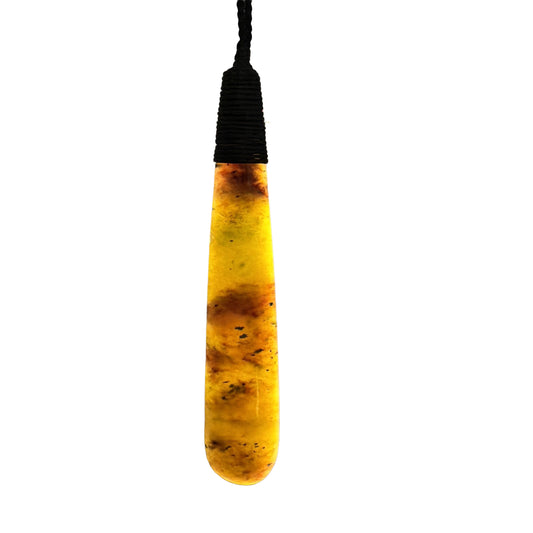 Roimata / Teardrop Pounamu Pendant - NZ Greenstone | Hapopo Totoweka