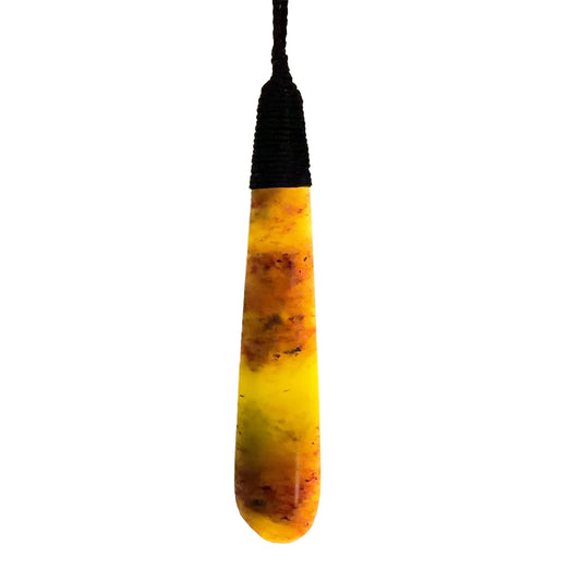 Roimata / Teardrop Pounamu Pendant - NZ Greenstone | Hapopo Totoweka