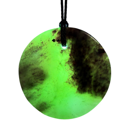 Porohita / Circle Pounamu Pendant - NZ Greenstone | Hapopo Īnanga Totoweka