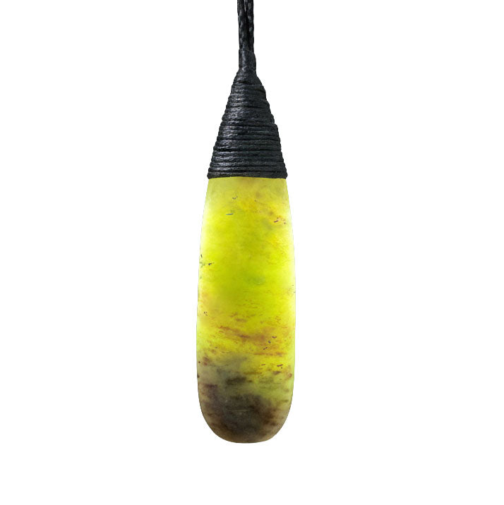 Roimata / Teardrop Pounamu Pendant - NZ Greenstone | Hapopo Totoweka