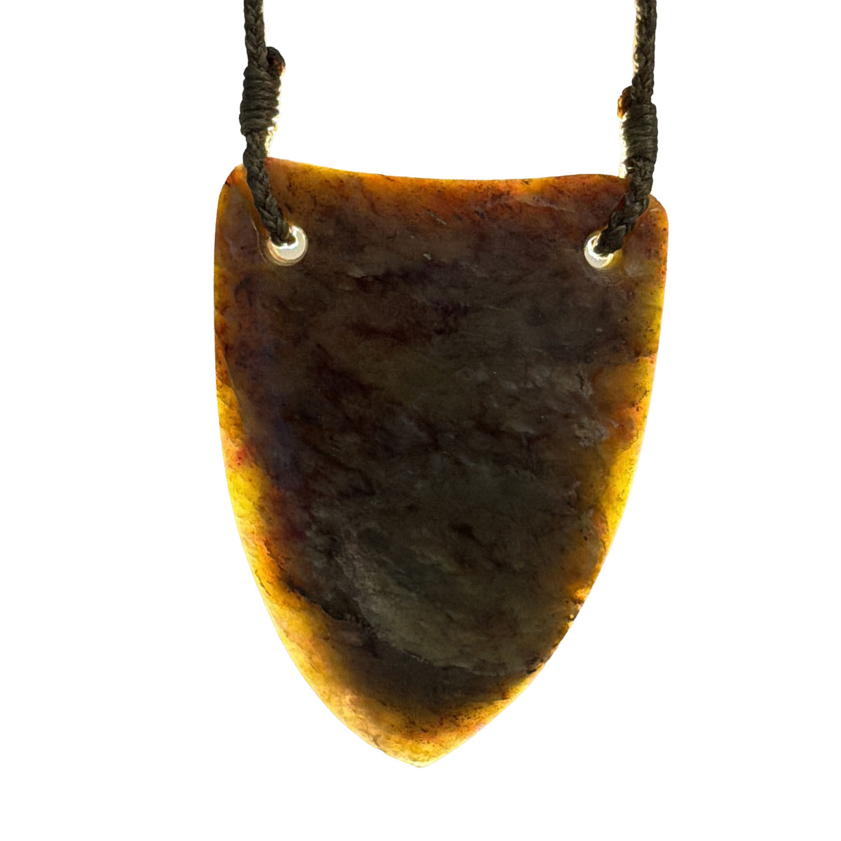 Niho / Tooth Pounamu Pendant - NZ Greenstone | Kōkopu Totoweka