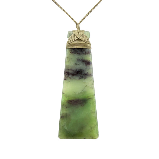 Toki / Adze Pounamu Pendant - NZ Greenstone | Hapopo Īnanga Totoweka