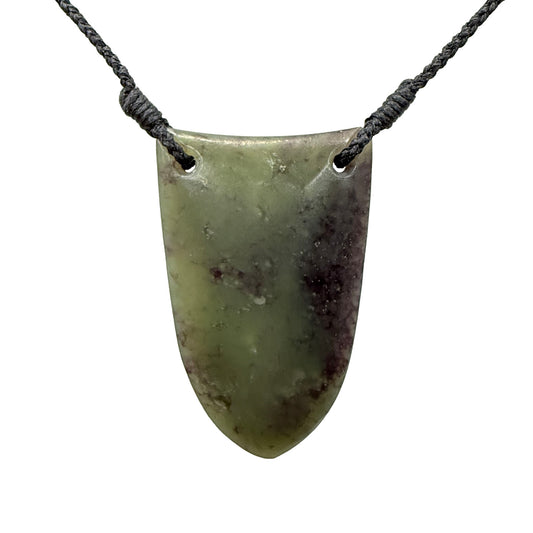 Niho / Tooth Pounamu Pendant - NZ Greenstone | Hapopo Totoweka