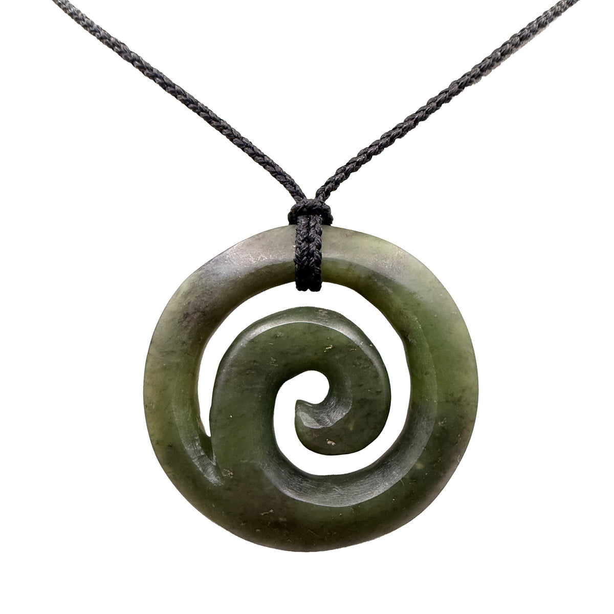 Koru / Fern Frond Pounamu Pendant - NZ Greenstone | Hapopo Totoweka