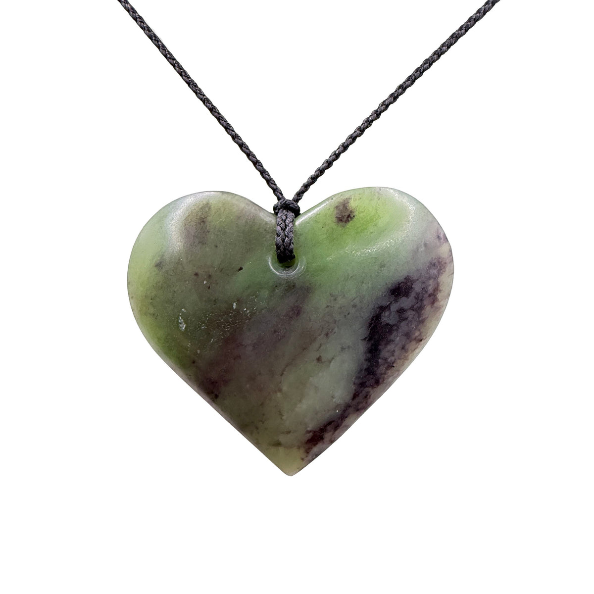 Manawa / Heart Pounamu Pendant - NZ Greenstone | Hapopo Īnanga Totoweka