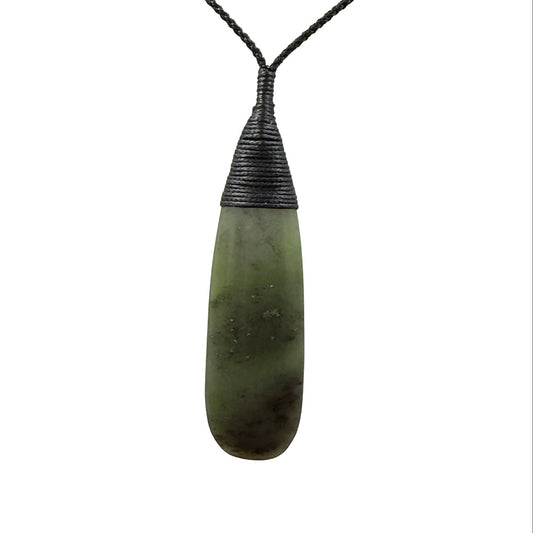 Roimata / Teardrop Pounamu Pendant - NZ Greenstone | Hapopo Totoweka
