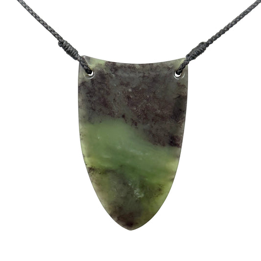 Niho / Tooth Pounamu Pendant - NZ Greenstone | Hapopo Totoweka
