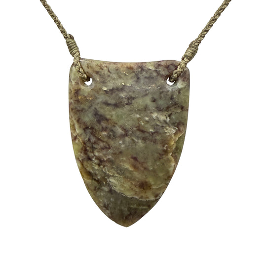 Niho / Tooth Pounamu Pendant - NZ Greenstone | Kōkopu Totoweka