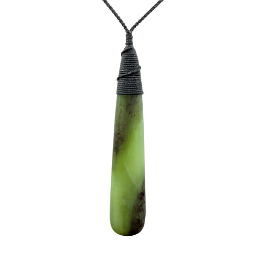 Roimata / Teardrop Pounamu Pendant - NZ Greenstone | Hapopo Īnanga Totoweka